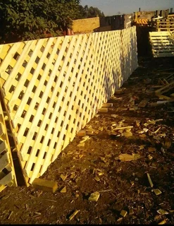 Trellises and flower boxes