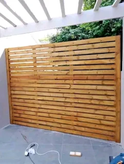 Trellises and flower boxes