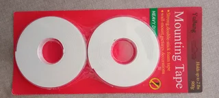 Heavy-duty twin pack 2 way mounting tape