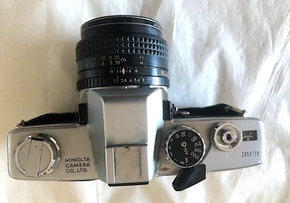 Minolta SRT 101 SLR Film Camera and Case