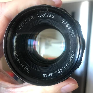 Pentax Takumar 1:1.8 /55mm Screw Mount Lens (and Minolta mount) in Leather Case. R 1250