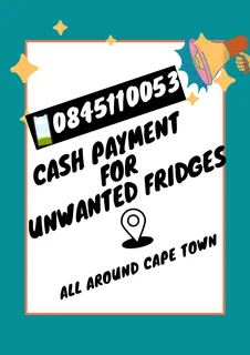 We buy broken fridges