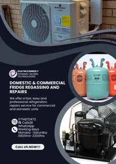 Onsite fridge, Aircon Regassing and Repairs