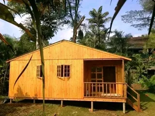 Timber  woodon house