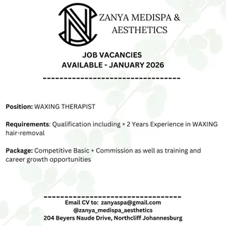 Waxing Therapist Required