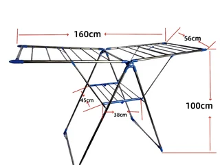 Cloths Drying Rack Stainless steel round tube frame.