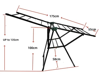 Cloths Drying Rack-Thickened metal pipes