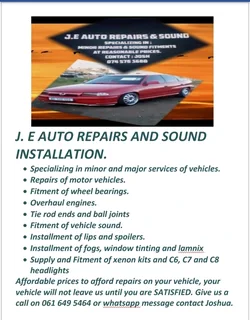 J.E Auto repairs ,styling and installation
