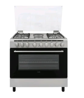 Goldair Freestanding 4 Gas Hob Cooker Stove With Electric Oven Stainles Steel Ggeheo-9060