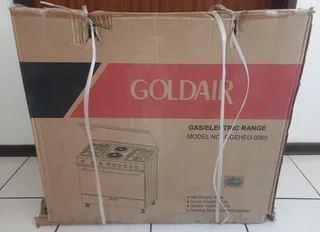 Goldair Freestanding 4 Gas Hob Cooker Stove With Electric Oven Stainless Steel: Ggeheo-9060