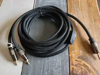 AUX to RCA Braided Cable 3M