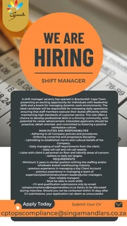 Shift Manager Vacancy