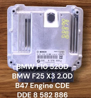 BMW F10 520D Diesel B47 Engine CDE EDC ELECTRONIC DIESEL Controlled *BMW F25 X3 2.0 Diesel B47 Engin