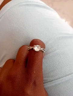 Maissainite engagement ring