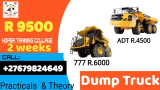 Dump Truck Operator Training in East london,Phoenix,Queens town, Port Elizabeth 0679824649