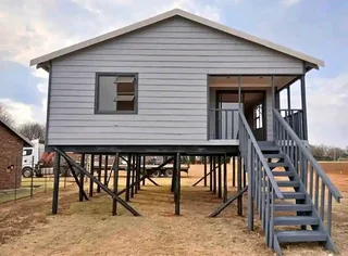 Nutec Home 12m×10m with 3 Bedrooms, 2 Bathrooms, Kitchen area, Lounge area, Balcony and Car parkings