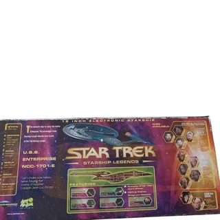Star Trek Enterprise E model with sound and Jean Luc Picard talking