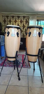 A bongo drum set