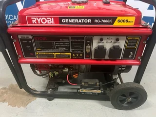 Ryobi Generator 7500watt used 3 times like new R10000 pick up ballito