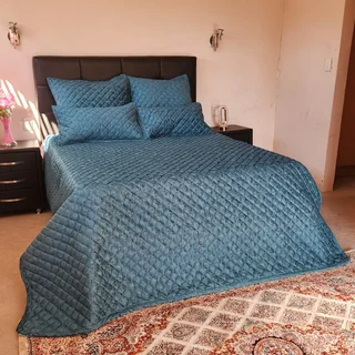 9pcs velvet bedspread