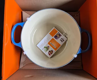 Le Creuset 24cm Deep Round Cocotte - Blue