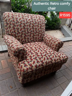 Authentic retro comfy chair, R1595