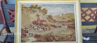 Needlepoint pictures framed