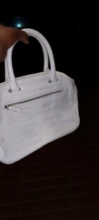 White vintage handbag