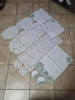 Vintage table cloths etc