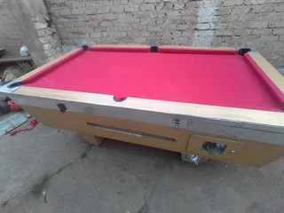 Snookers and pool table