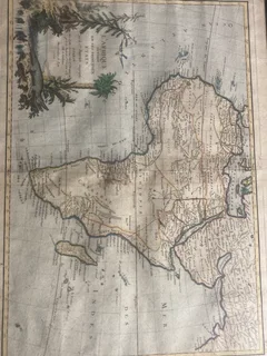 Antique Hand-Etched Map of Africa – ±200 Years Old