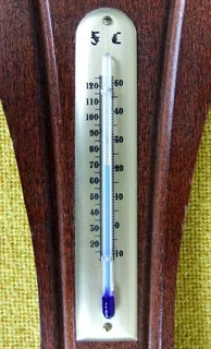 FISCHER PROFESSIONAL Precision Barometer, Hygrometer and Thermometer in Brass Ø134 size L50 x W16cm