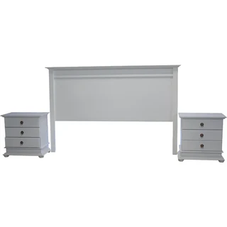 Grandeur   (k) H/board Painted White  (only Headboard)