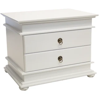 Grandeur   Pedestal 2 Drw Painted White