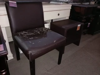 LUXURY   DIN/C ARM B/PU BROWN DAMAGED OR WHITE