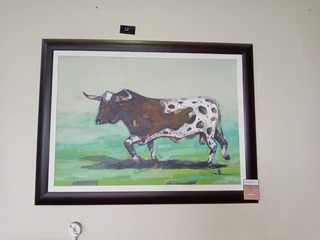 Africa   Framed Painting 130x100 Bull