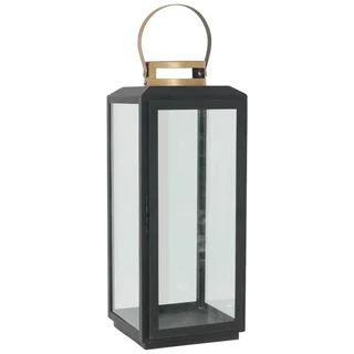 Halo   Gold Black Lantern 49x20cm