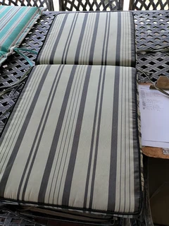 Chair   H/back Cush Del Prmium Grey Stripe