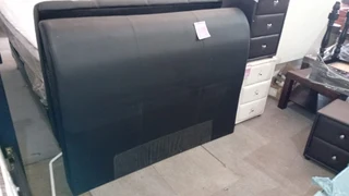 Sleigh   (dbl) Headboard Pu Black