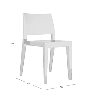 Sophia -   Plastic Chair White