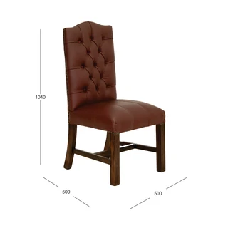 Empire   Off Armchr Button Leather Sffrn B