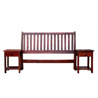 Pine   Sleigh H/board Queen Mahogany