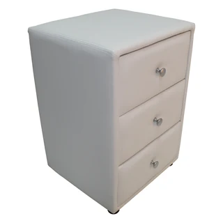 Amelia   Pedestal 3 Drw B/pu White