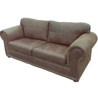 Genuine Full Leather Afrika 2.5 Seater Couch – Exotic W/brown (2200 Extra Wide)