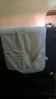 Gray baby towel