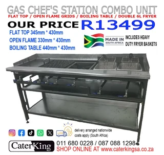 Chef's combo station (LPG gas)