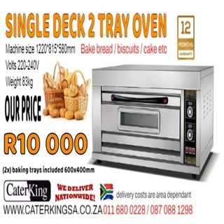 Single deck 2 tray oven