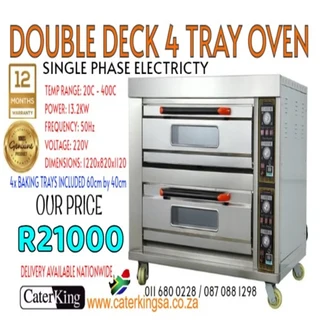Double Deck 4 Tray Oven