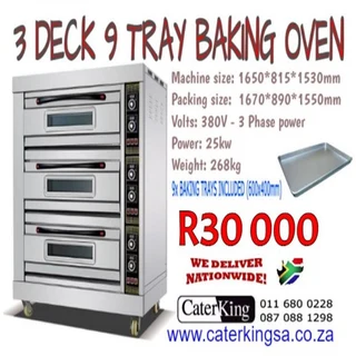 3 Deck 9 Tray Oven - 380V