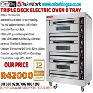 Bakemark Triple Deck 9 Tray Oven